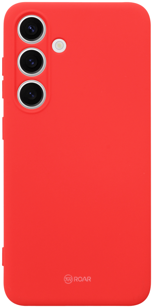 Samsung Galaxy S24 (SM-S921B) szilikon tok gyári ROAR kameravédővel piros