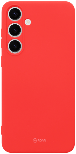 Samsung Galaxy S24 Plus (SM-S926B) szilikon tok gyári ROAR kameravédővel piros