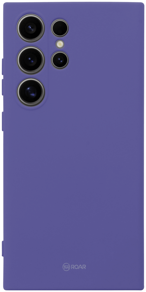 Samsung Galaxy S24 Ultra (SM-S928B) szilikon tok gyári ROAR kameravédővel lila
