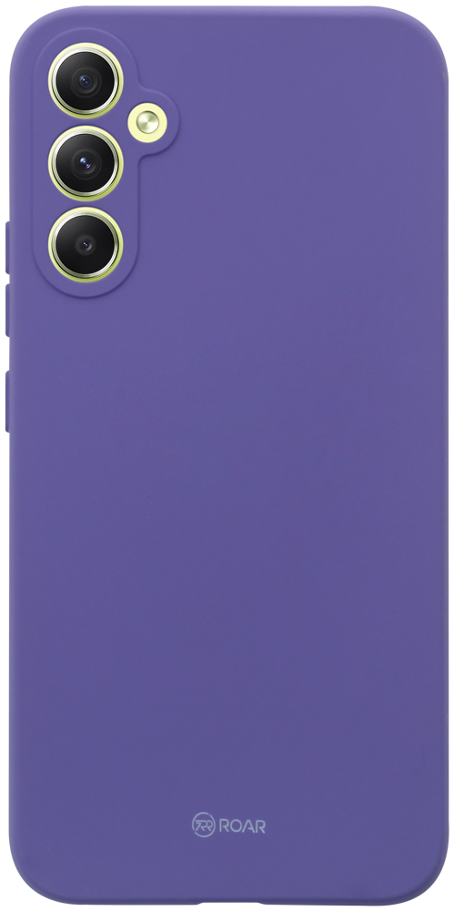 Samsung Galaxy A34 (SM-A346B) szilikon tok gyári ROAR kameravédővel lila