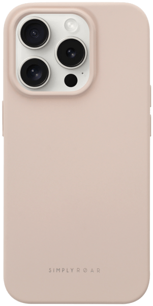 Apple iPhone 15 Pro szilikon tok gyári ROAR púderszínű