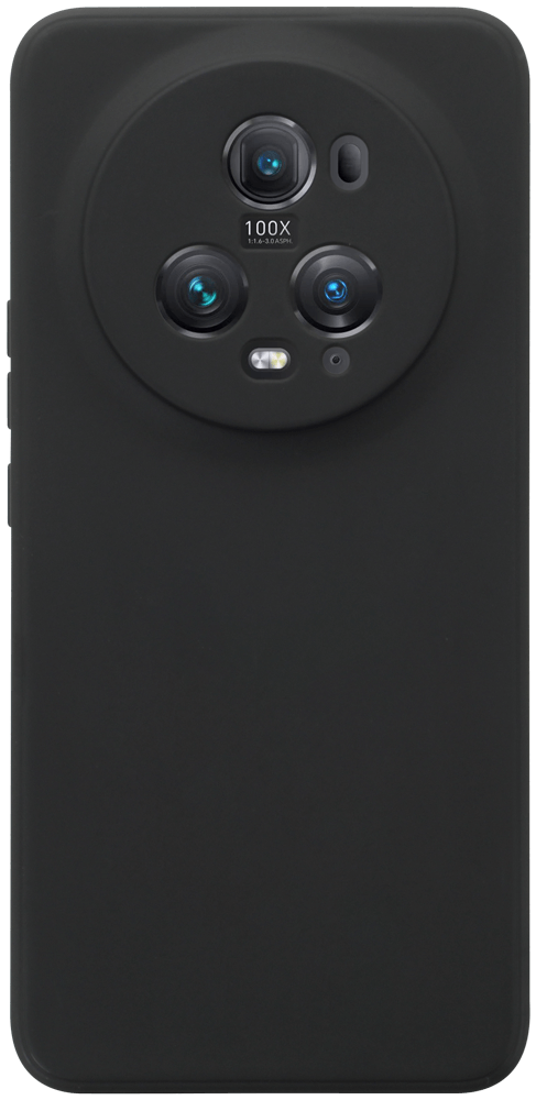 Honor Magic 5 Pro szilikon tok kameravédővel matt fekete