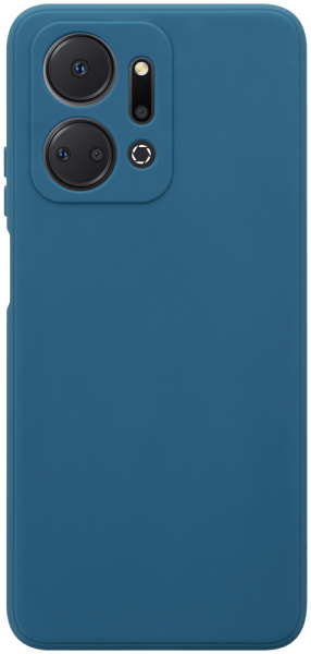 Honor X7a szilikon tok kameravédővel matt sötétkék