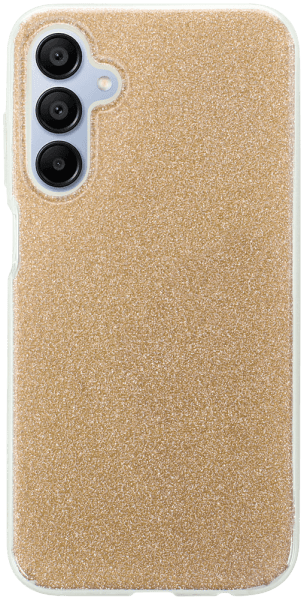Samsung Galaxy A15 5G (SM-A156B) szilikon tok csillogó hátlap arany