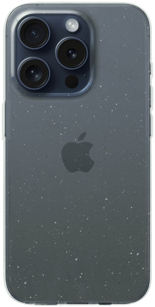 Apple iPhone 15 Pro szilikon tok csillogó átlátszó