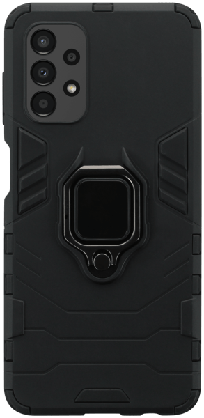 Samsung Galaxy A13 4G (SM-A135F) ütésálló tok légpárnás sarkas, hibrid Ring Armor fekete