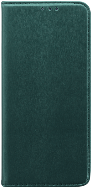 Realme C55 oldalra nyíló flipes bőrtok asztali tartó funkciós sötétzöld