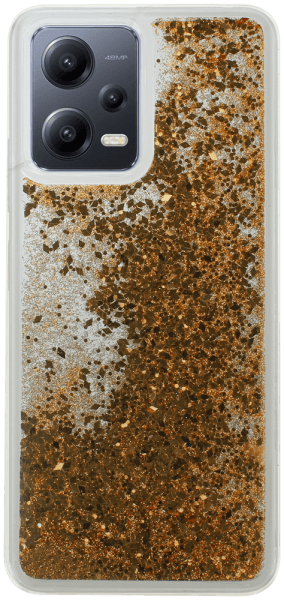 Xiaomi Poco X5 szilikon tok gyári Liquid Sparkle arany