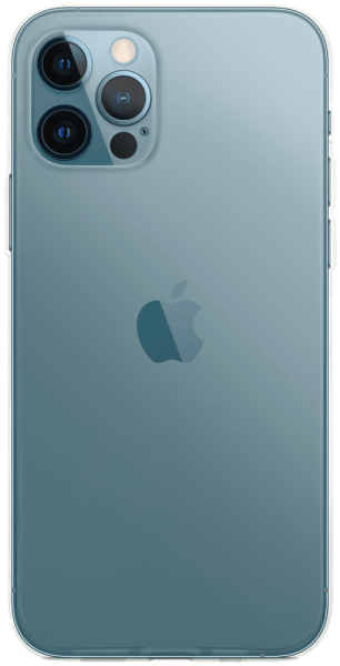 Apple iPhone 12 Pro szilikon tok közepesen ütésálló kameravédővel átlátszó