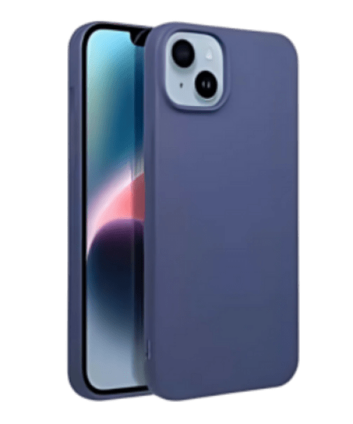 Apple iPhone 14 Plus szilikon tok matt sötétkék