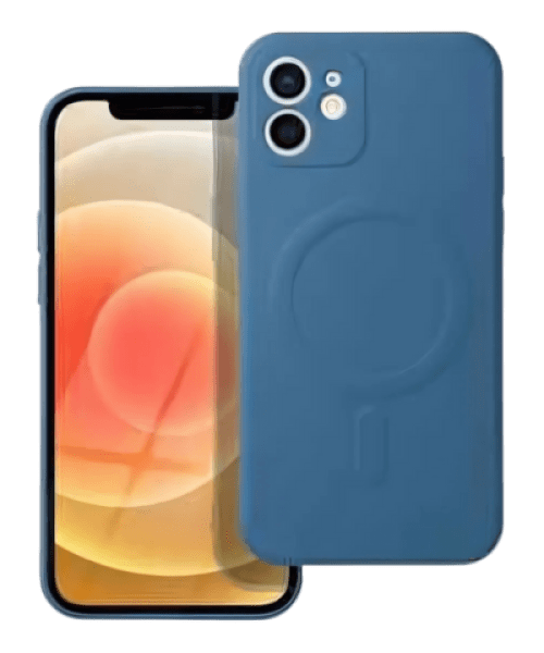 SILICONE MAG COVER tok – MagSafe Kompatibilis iPhone 12-hez, kék