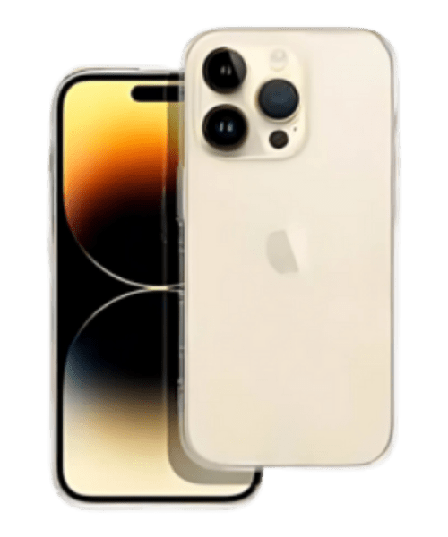 FORCELL F-PROTECT – Hosszú Élettartamú, Vékony Tok iPhone 14 Pro-hoz, Átlátszó