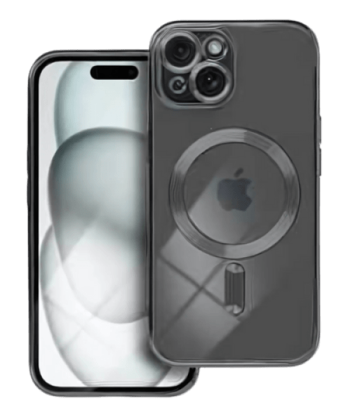 ELECTRO MAG COVER – MagSafe-kompatibilis tok iPhone 15 készülékhez fekete színben