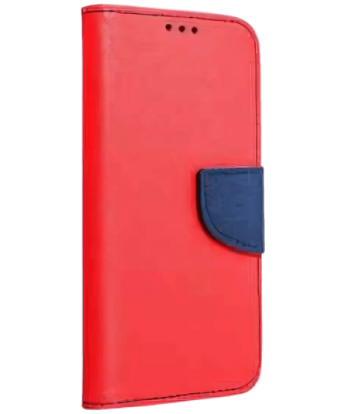 FANCY Book tok IPHONE 15 piros / kék színben