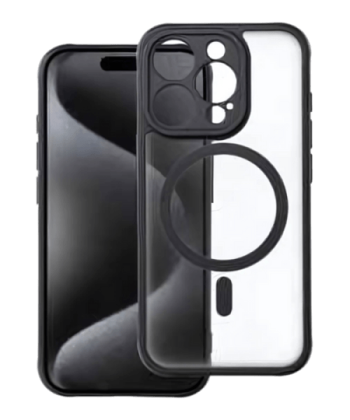 FULL MATTE MAG COVER – MagSafe kompatibilis tok iPhone 15 Pro készülékhez fekete színben