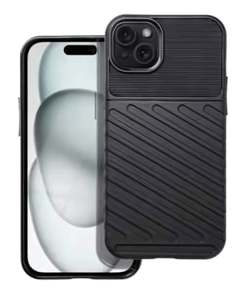 THUNDER tok – iPhone 15 Plus készülékhez fekete színben