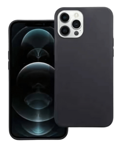 Apple iPhone 12 Pro Max szilikon tok matt fekete