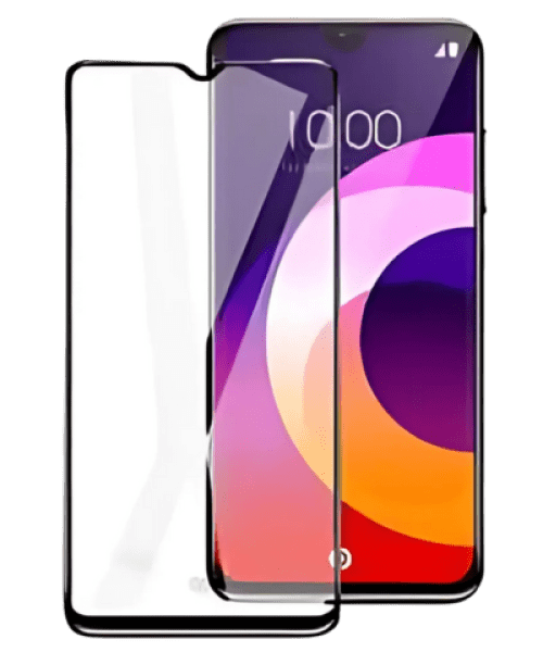 5D Full Glue Kerámia üvegfólia – iPhone 15 Pro-hoz Fekete Kerettel