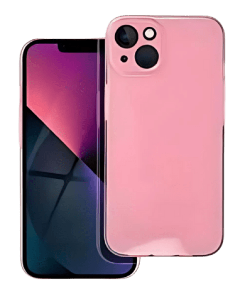 CLEAR tok 2 mm BLINK – Elegáns védelem iPhone 13 készülékhez rózsaszín