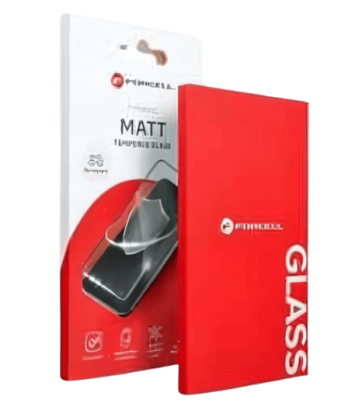 Forcell matt üvegfólia - Iphone 13 Pro / 14 készülékhez fekete kerettel