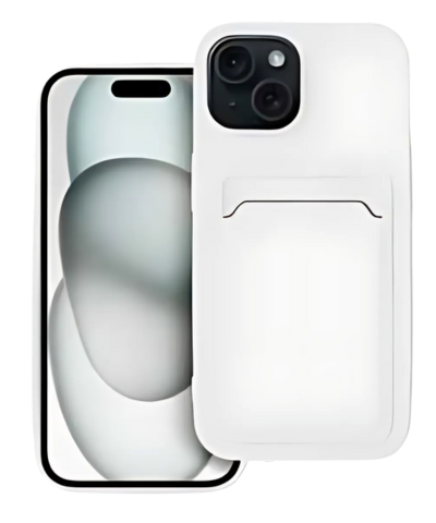 CARD Tok iPhone 15-hoz – Elegáns Fehér Kivitelben