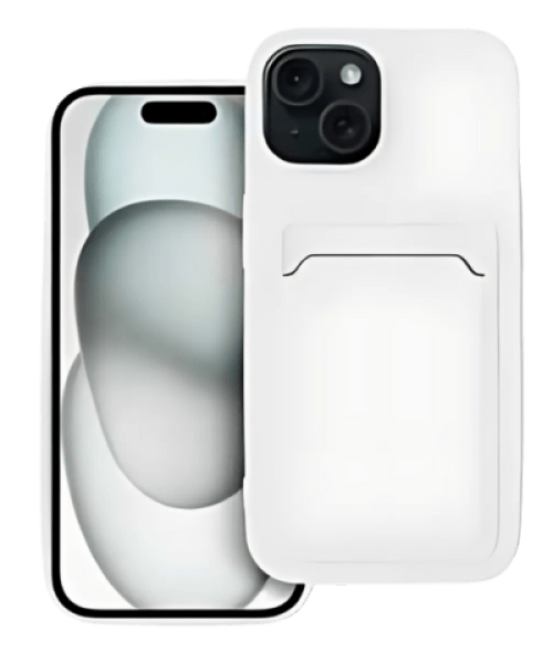 CARD Tok iPhone 15-hoz – Elegáns Fehér Kivitelben