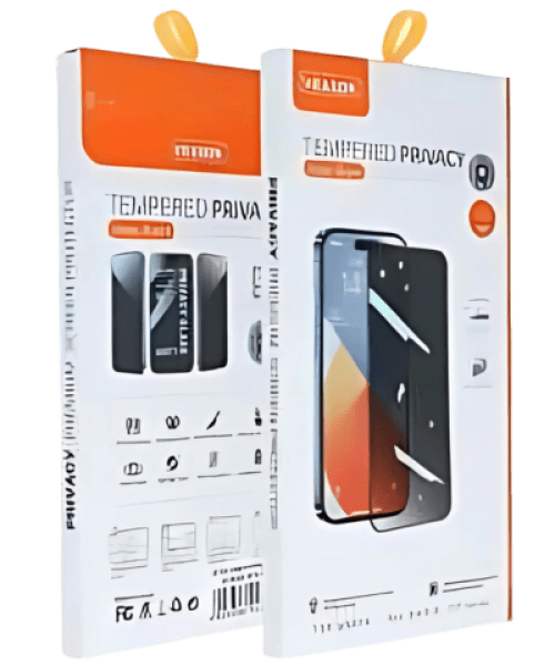 6D Pro Veason Adatvédelmi Üveg – iPhone 15 Pro-hoz, Fekete Kerettel