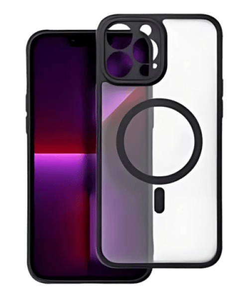 FULL MATTE MAG COVER Tok – MagSafe-kompatibilis iPhone 13 Pro Max készülékhez fekete színben