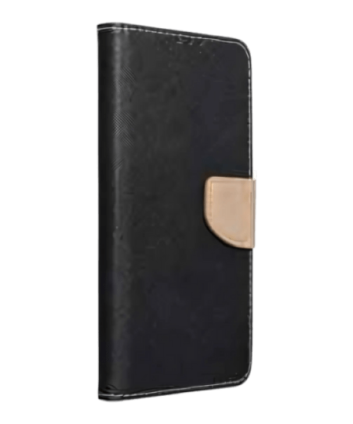FANCY Book Tok – iPhone 14 Plus-hoz, Fekete/Arany: Elegancia és Praktikusság Egyben