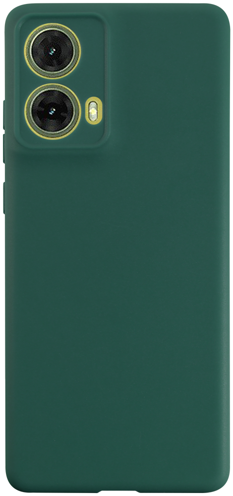 Motorola Moto G85 szilikon tok kameravédővel matt sötétzöld
