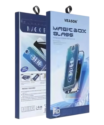 6D Pro Veason Könnyen Telepíthető Üveg – iPhone 15 Pro-hoz fekete kerettel