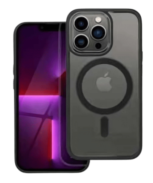 COLOR EDGE MAG COVER tok – MagSafe kompatibilis iPhone 13 Pro-hoz, fekete színben