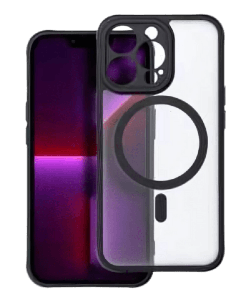 FULL MATTE MAG COVER tok MagSafe kompatibilitással iPhone 13 Pro készülékhez – Fekete színben