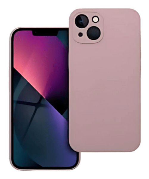 SILICONE Tok 2mm – iPhone 13 készülékhez, púder rózsaszín