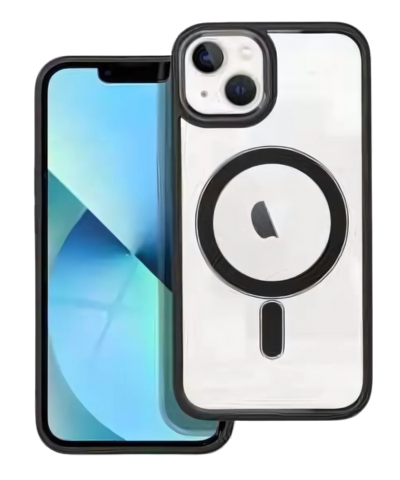 COLOR EDGE MAG COVER tok – MagSafe kompatibilis iPhone 13-hoz, fekete