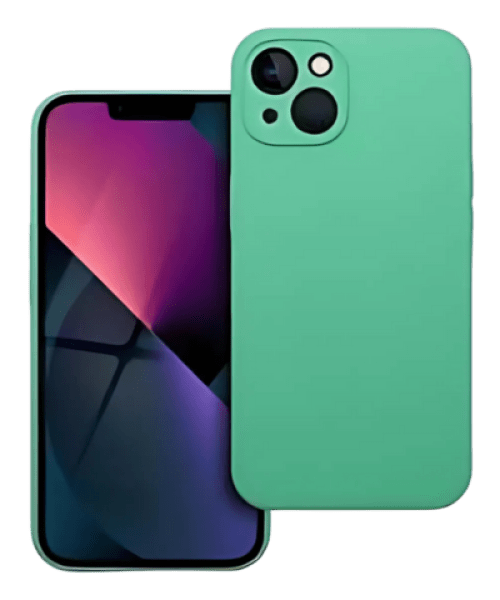 SILICONE Tok 2mm – iPhone 13-hoz, menta színben