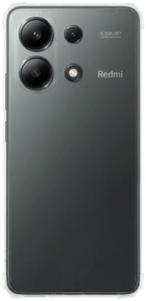 Xiaomi Redmi Note 13 4G szilikon tok közepesen ütésálló légpárnás sarok kameravédővel átlátszó