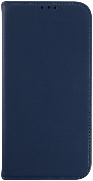 Apple iPhone 16 Plus oldalra nyíló flipes bőrtok valódi bőr sötétkék