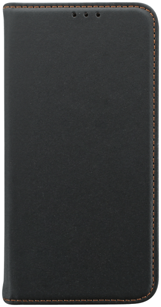 Apple iPhone 12 oldalra nyíló flipes bőrtok valódi bőr fekete