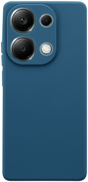 Xiaomi Redmi Note 13 Pro 4G szilikon tok kameravédővel matt sötétkék