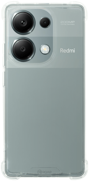 Xiaomi Redmi Note 13 Pro 4G kemény hátlap gyári ROAR légpárnás sarok kameravédővel átlátszó