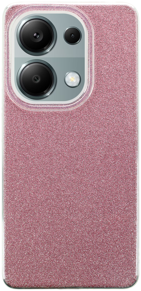 Xiaomi Redmi Note 13 Pro 4G szilikon tok csillogó hátlap rózsaszín