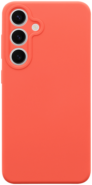 Samsung Galaxy S24 (SM-S921B) szilikon tok kameravédővel matt barackszínű