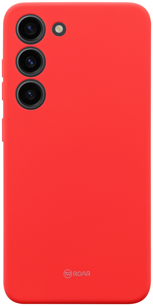 Samsung Galaxy S23 (SM-S911B) szilikon tok gyári ROAR kameravédővel piros