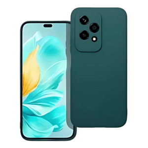 Honor 200 Lite szilikon tok kameravédővel matt sötétzöld