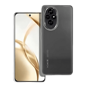 CLEAR Tok 2 mm HONOR 200-hoz – Átlátszó védelem kameravédelemmel