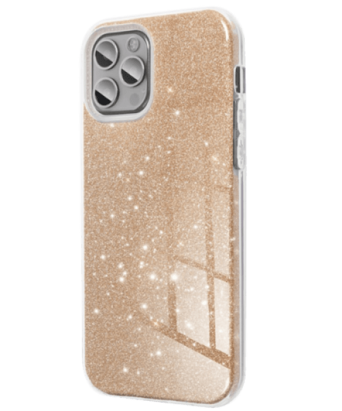 Apple iPhone 14 Pro Max szilikon tok csillogó hátlap arany