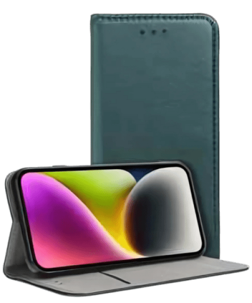 SMART MAGNETO Book tok XIAOMI Redmi Note 13 4G-hez – sötétzöld