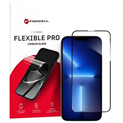 Forcell Rugalmas nano üveg 5D - Samsung Galaxy S24 Ultra, fekete