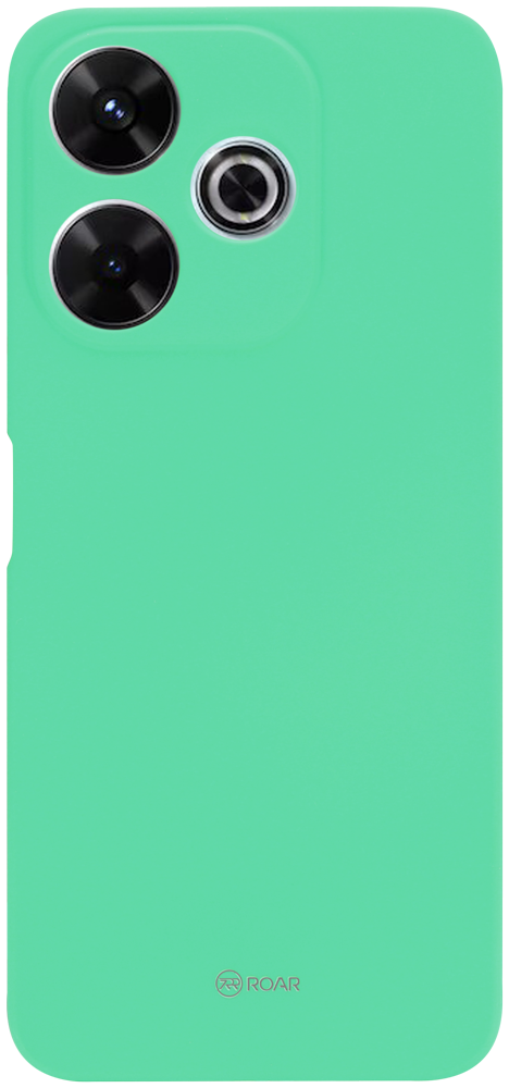 Xiaomi Redmi 13 4G szilikon tok gyári ROAR kameravédővel mentazöld
